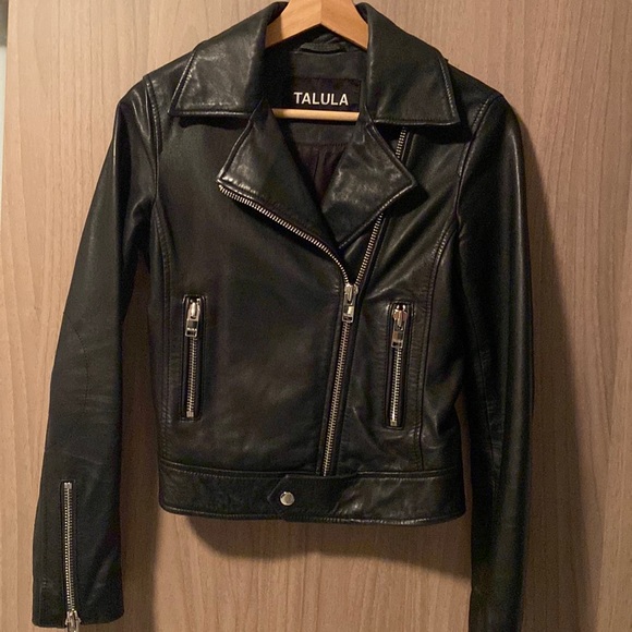 Aritzia Talula Hendrix Leather Biker Jacket - Picture 10 of 13